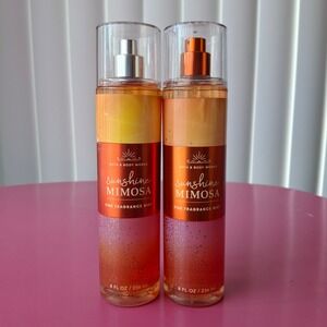Bath & Body Works SUNSHINE MIMOSA Fragrance Mist 8 oz Spray Set of 2
